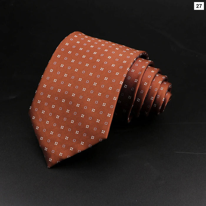 Polyester Necktie For Men For Business Meetings Formal Events And Daily Wear