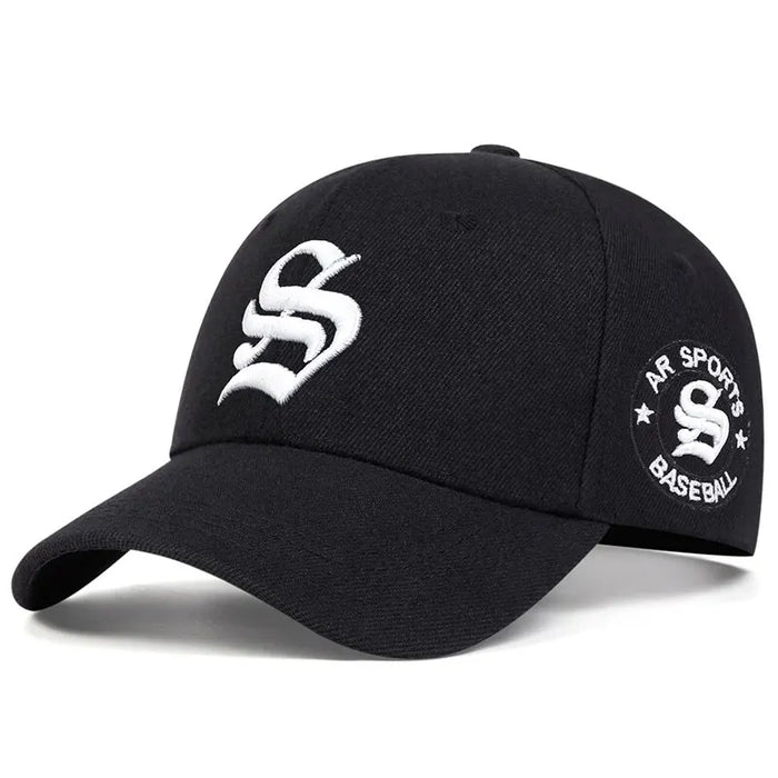 Adjustable Gothic S Letter Embroidered Baseball Cap / Hat