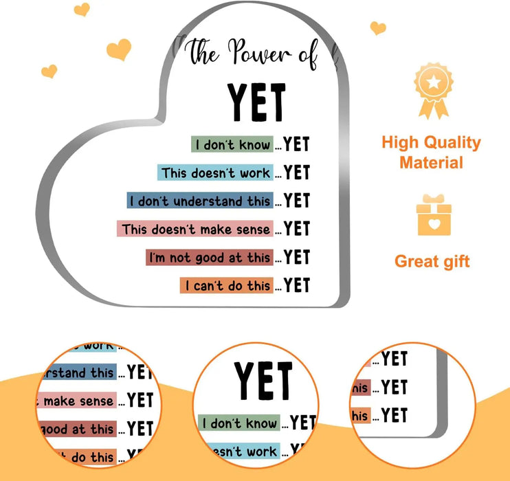 Empower Growth Mindset Heart Keepsake