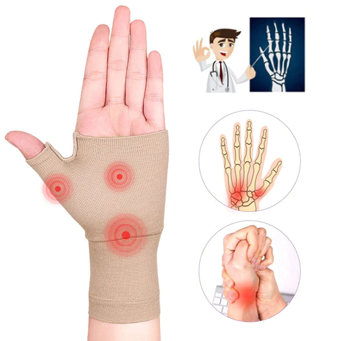 1 Pair Sports Compression Wrist Thumb Gloves For Tenosynovitis Arthritis Joint Pain