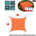 Waterproof 420d Orange Square Rectangle Shade Sail Garden