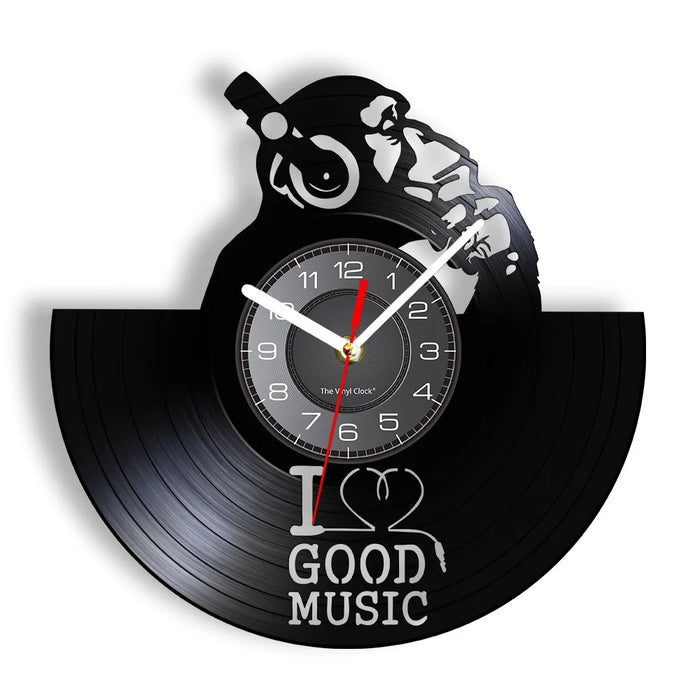 Music Lovers Vinyl Record Wall Clock
