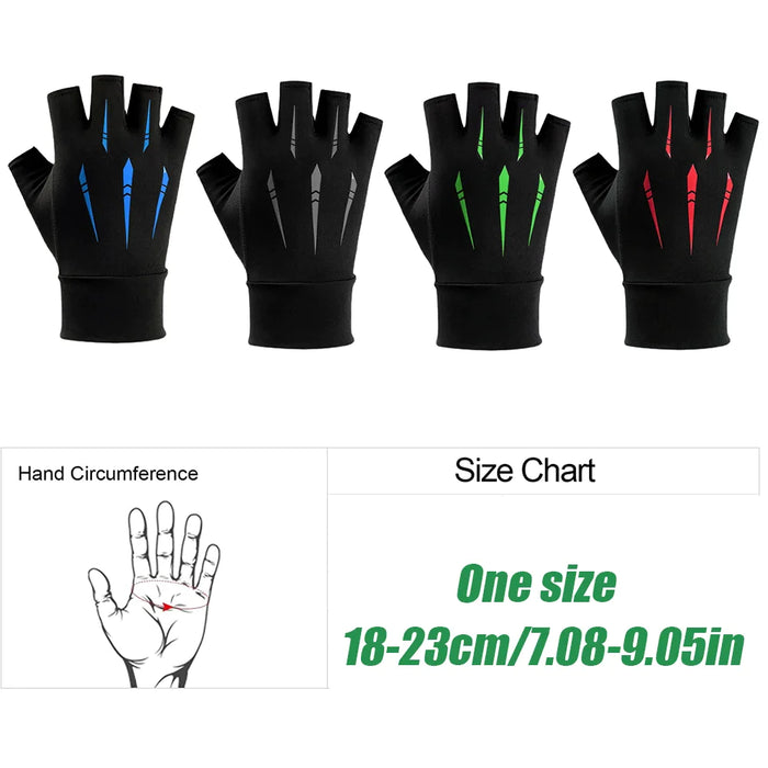 1 Pair Half Finger Workout Gym Cycling Gloves For Men