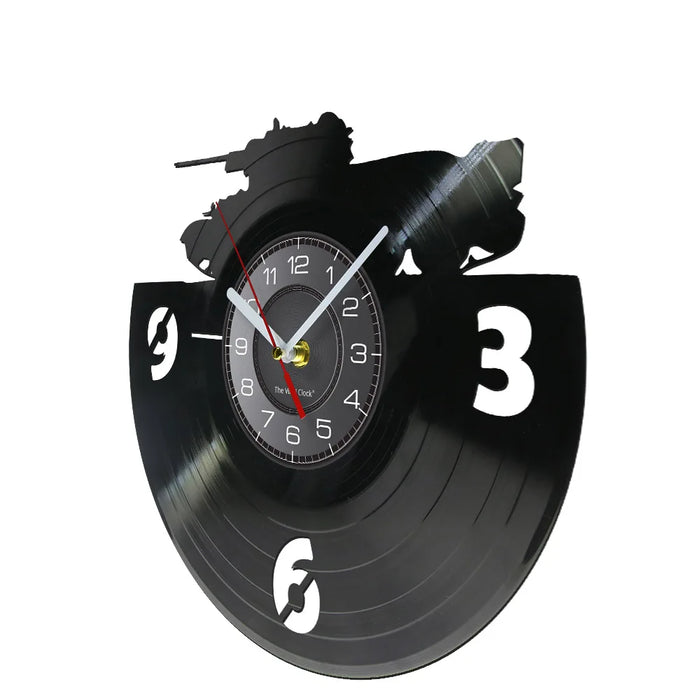 Army Tank Vinyl Record Wall Clock