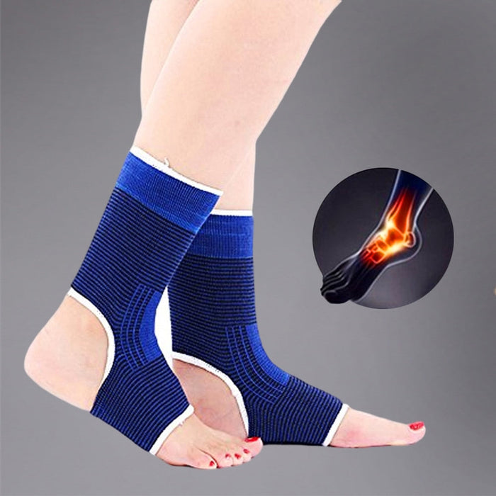 1Pair Elastic Leg Compression Knee Sleeve For Basketball Volleyball Running Walking