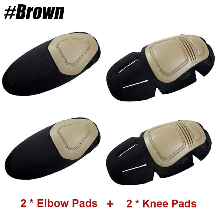 4Pcs Military Tactical Airsoft Protective Knee Elbow Pad For Skate Outdoor Sports