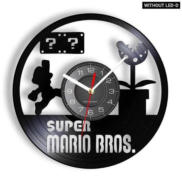 Retro Mushroom Game Wall Clock