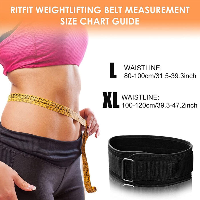 Weight Lifting Back Support Workout Belt with Metal Buckle for Men Women