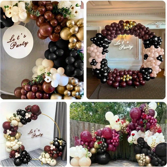 154Pcs Burgundy Balloon Garland Arch Kit Suitable For Birthday Graduation Wedding Anniversary Valentine'S Day Decoration