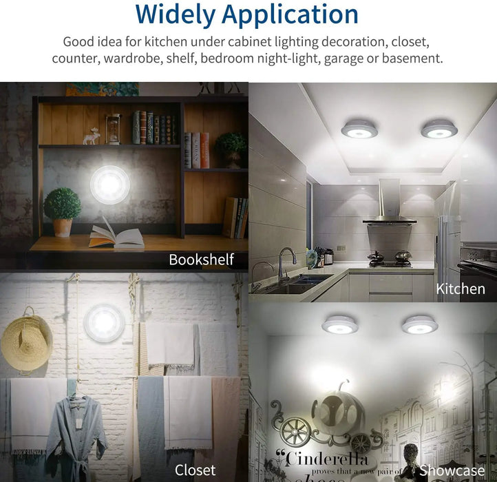 3W Cob Dimmable Under Cabinet Light With Remote Switch