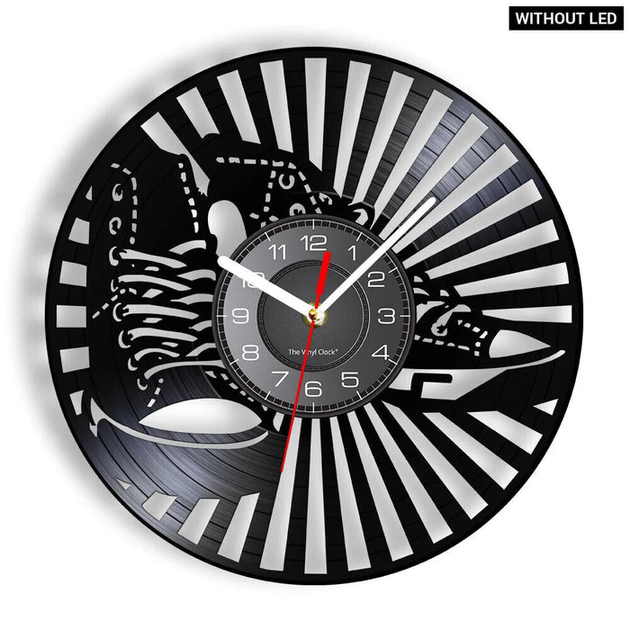 Sneaker Vinyl Record Wall Clock