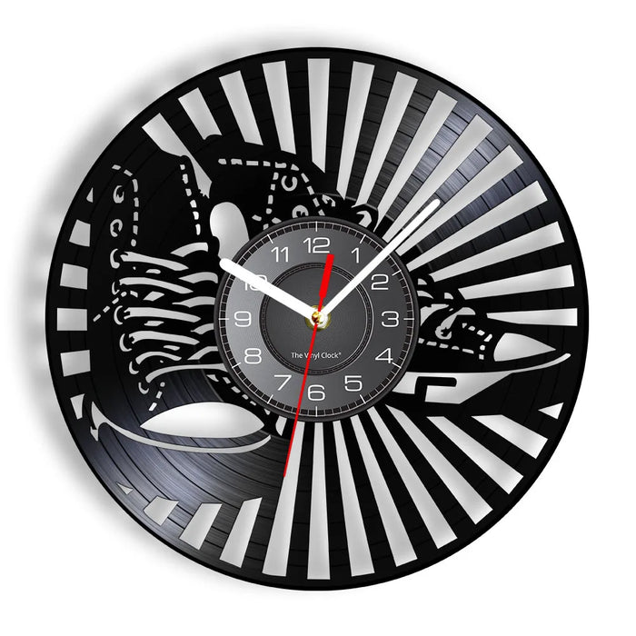 Sneaker Vinyl Record Wall Clock