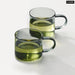 Thick Glass Teacup Set For Drinks