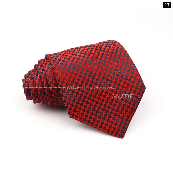 Blue Striped Polyester Tie For Men For Business Weddings And Daily Wear