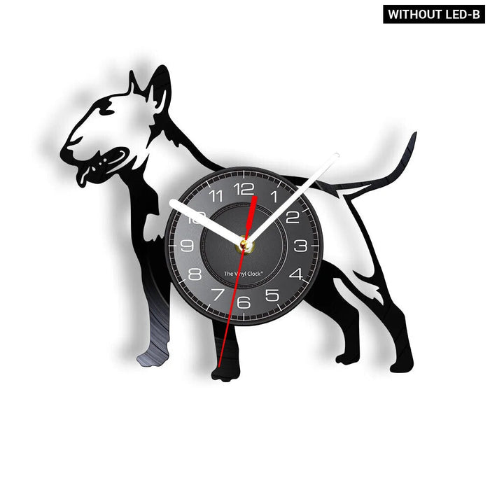 Retro Pitbull Wall Clock