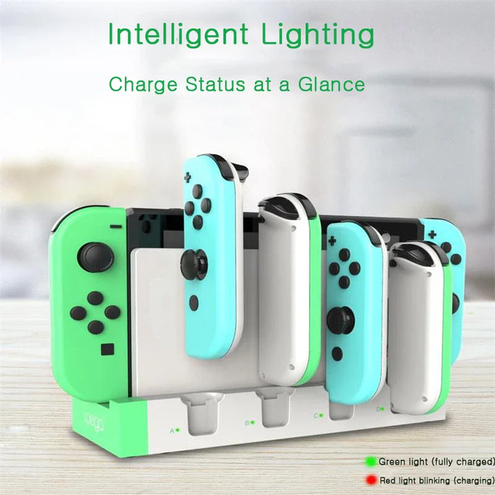 4 Slot Charging Dock For Nintendo Switch Controllers