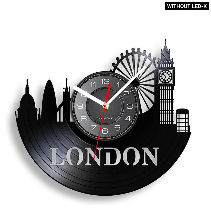 London Vinyl Record Wall Clock