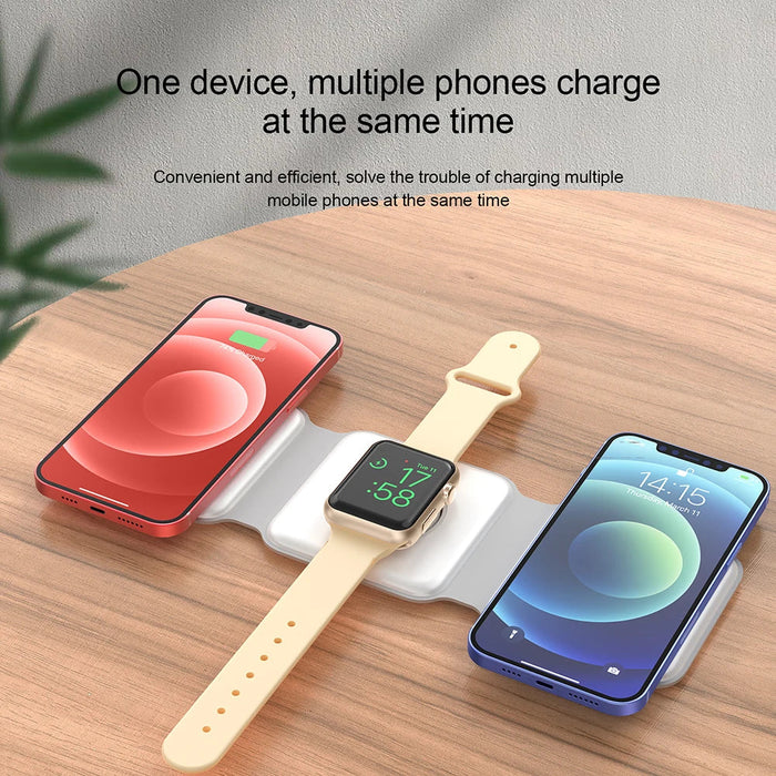 30W 3 In 1 Magnetic Fast Wireless Charging Dock Station For Iphone 14 13 12 Pro Max Airpods Iwatch 8