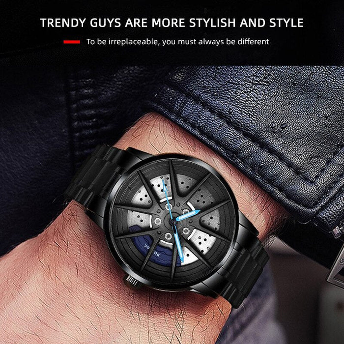 Fashion Mens Watches Luxury Quartz Men Wrist Watch Waterproof Luminous Stainless Steel Watch Bracelet Clock