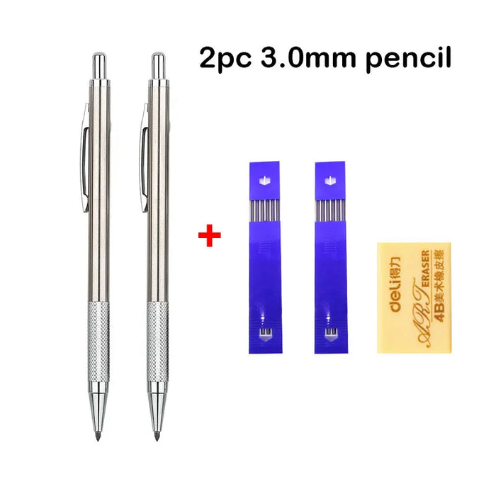 Full Metal Mechanical Pencil Set 0.3 To 2.0Mm Art