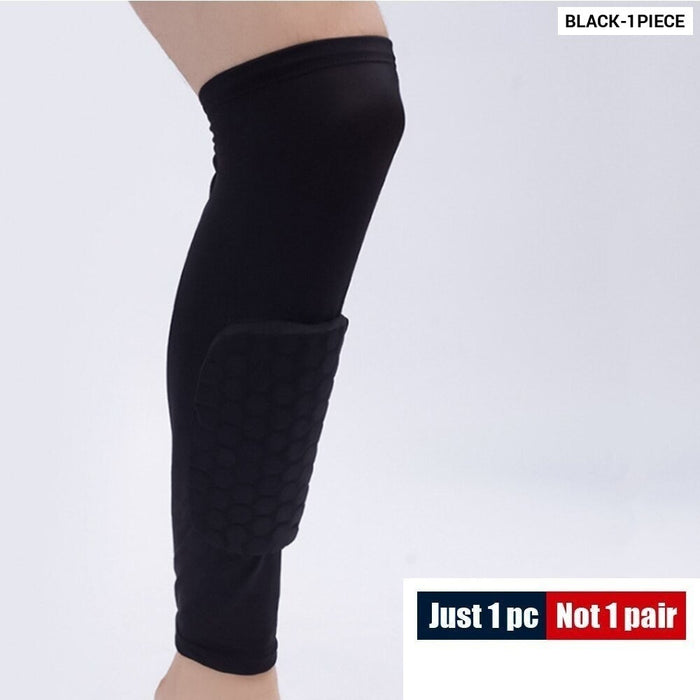 1 Piece Anti-collision Honeycomb Leg Shin Sleeve For Cycling Running Basketball