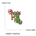 Green Socks Christmas Enamel Pin For Women