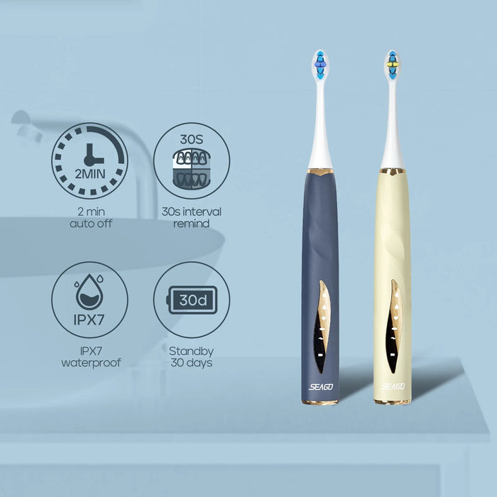 Child Electric Toothbrush 12 Years 5 Modes Rechargeable Pressure Sensor