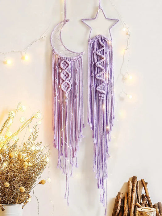 Boho Macrame Dream Catcher Set