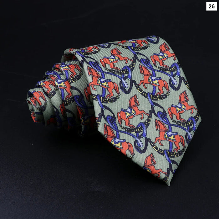 Mens Silk Tie 8.5Cm Plaid Dots Blue Green For Weddings And Parties