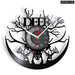 Deer Head Vinyl Record Wall Clock