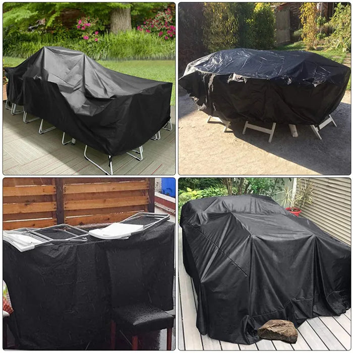 72Size Garden Furniture Covers 210D Oxford Outdoor Waterproof Anti-UV Tear-Resistant Patio Table Chair Cover