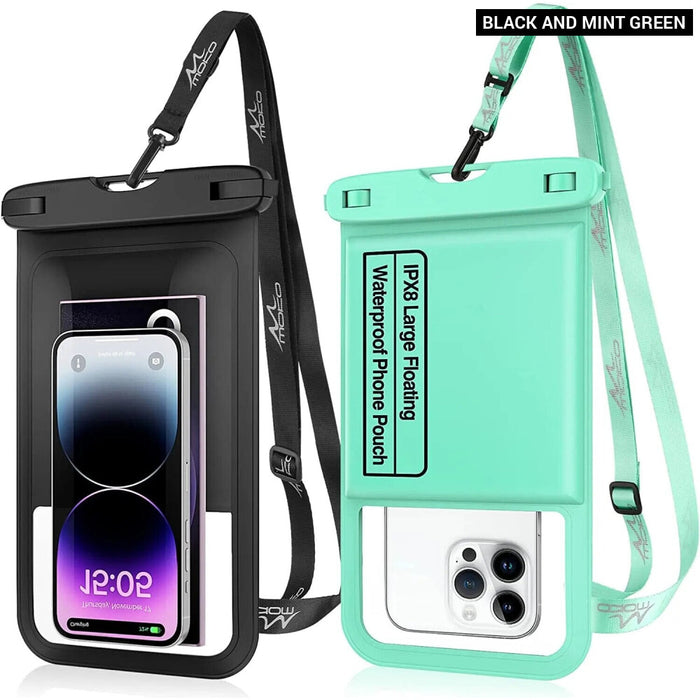 For Iphone 14 13 12 Pro Max Galaxy S23 S22 Ultra 9.5" Large Clear Phone Waterproof Dry Bag/Pouch