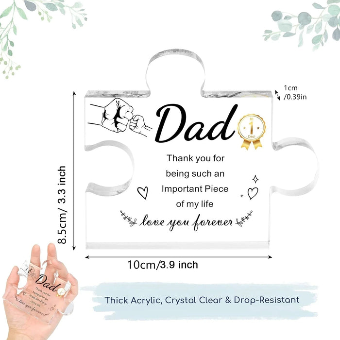 Decorative Acrylic Puzzle Perfect Gift For Dad And Daughter