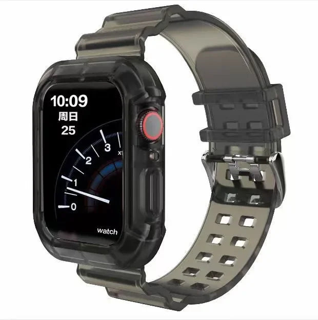 Silicone Transparent Correa Sport Rubber Strap For Apple Watch