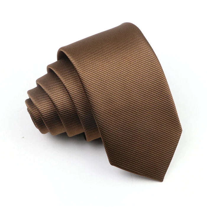 Brown Necktie For Weddings And Daily Wear