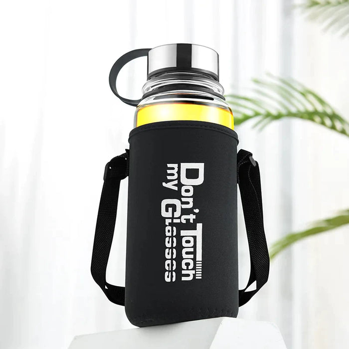 Glass Water Bottle For Outdoor Sports And Activities