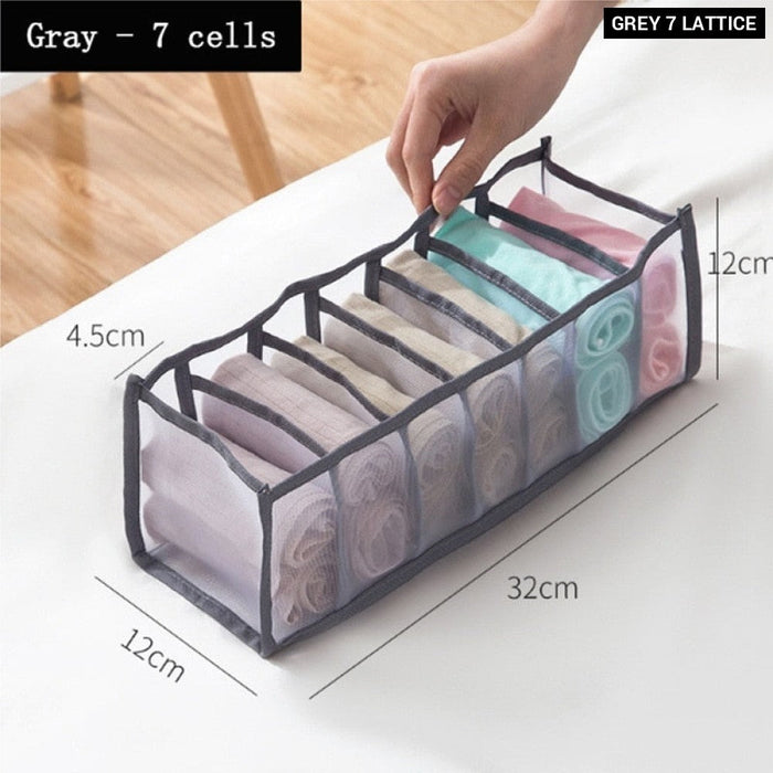 Foldable Underwear Pants Storage Box Nylon Drawer Panties Dormitory Storage Bra Finishing Breathable Mesh Bag