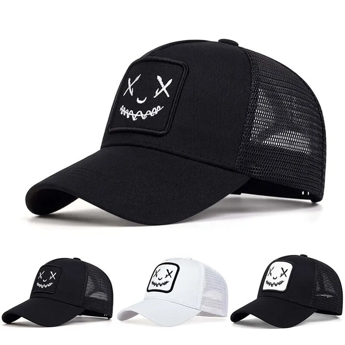 Adjustable Ghost Face Baseball Cap / Hat For Outdoor Sun Protection