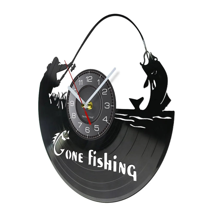 Handmade Fishing Wall Clock For Fishermen