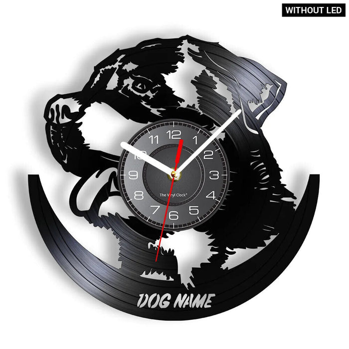 Custom Dog Lp Vinyl Record Wall Clock