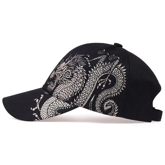 Dragon Print Snapback Cap / Hat For Outdoor Wear