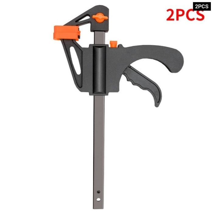 2PCS Woodworking Work Bar Clamp Clip Kit 4 Inch Quick Ratchet Release Speed Squeeze Hand Woodworking Tools
