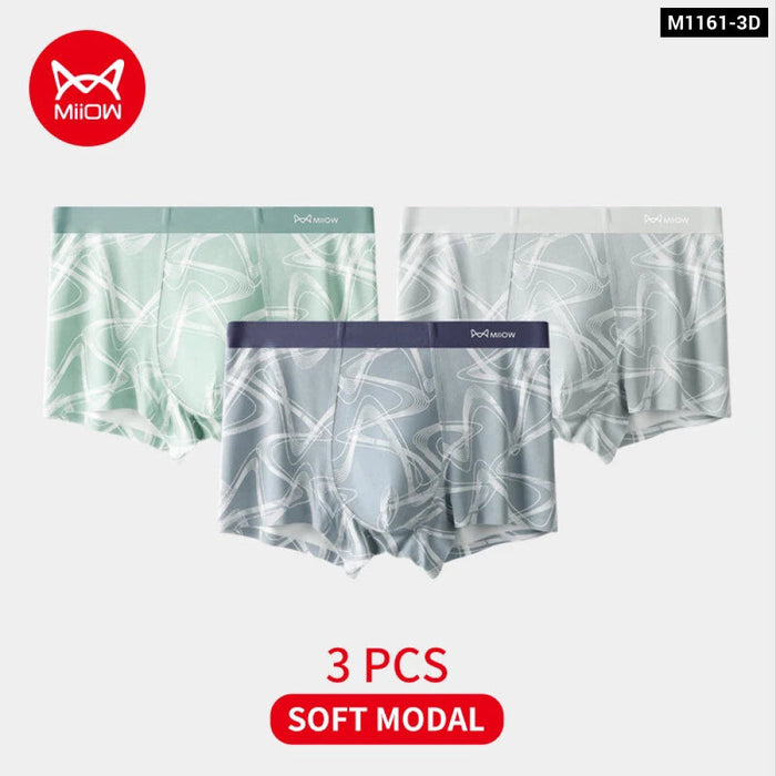 Pack Of 3 Modal Mens Boxers Antibacterial And Skin