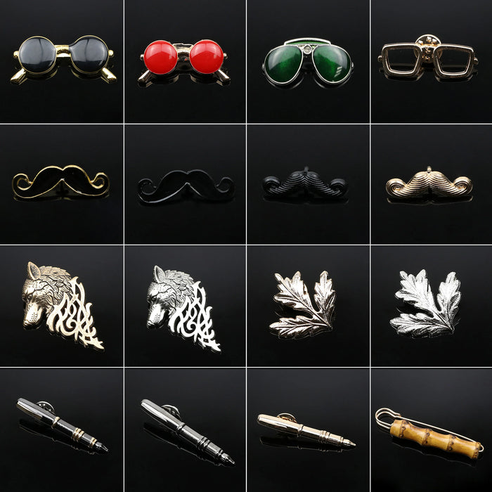 Alloy Glasses Brooch Enamel Pin For Men And Women