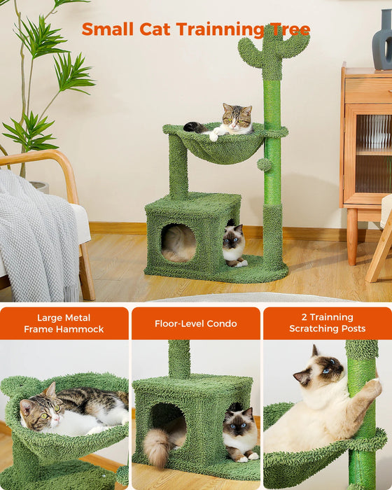 Large Cactus Cat Tree Hammock Scratching Post