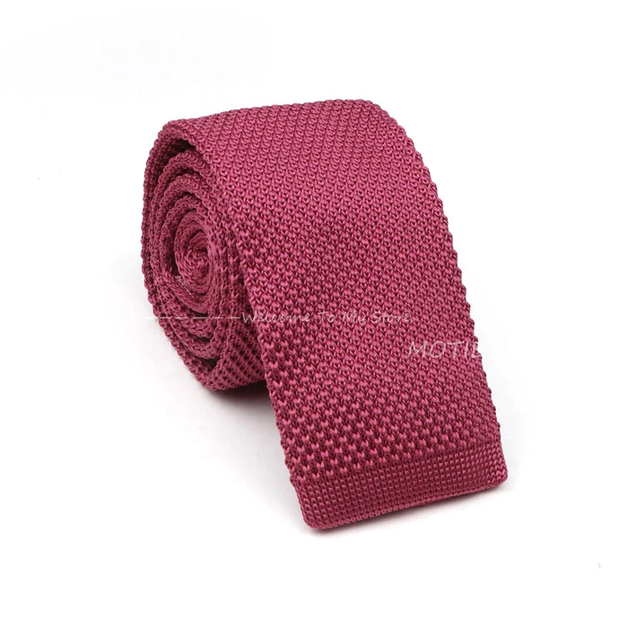 Green Knitted Tie For Men Weddings Business And Daily Wear