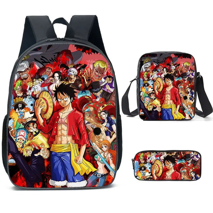 One Piece Luffy Schoolbag Set