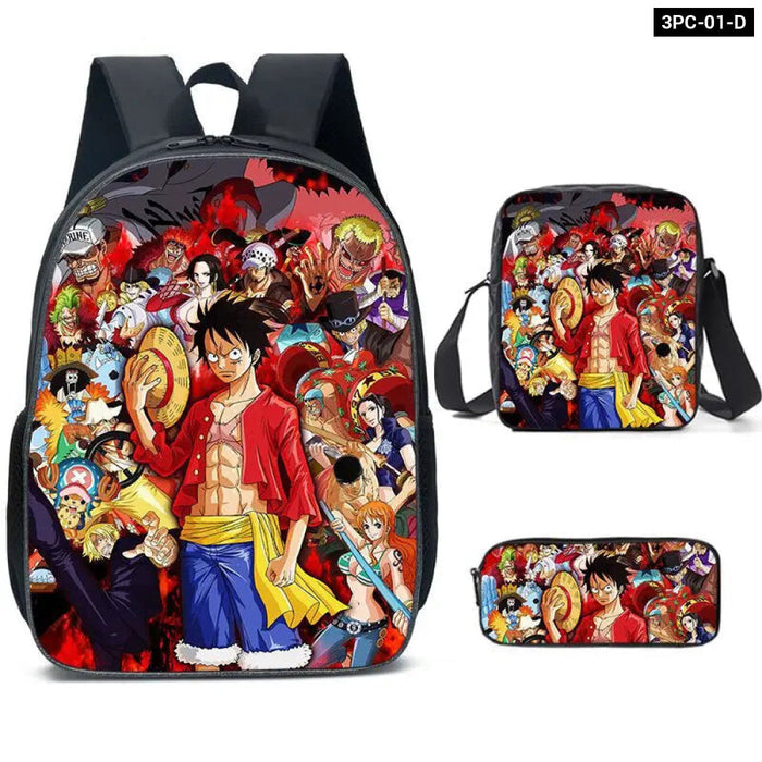 One Piece Luffy Schoolbag Set