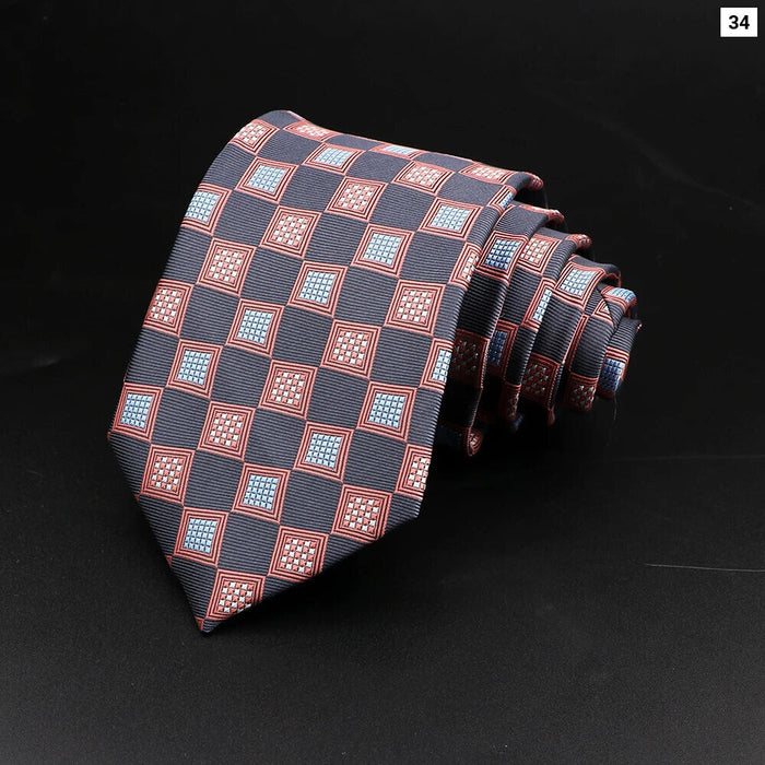 Polyester Necktie For Men For Business Meetings Formal Events And Daily Wear