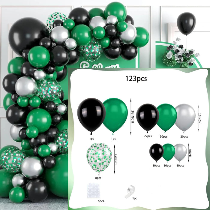 Hot Pink Green Orange Lime Green Blue Yellow Latex Rainbow Balloon Kit Suitable For Hawaii Birthday Pool Party Decoration